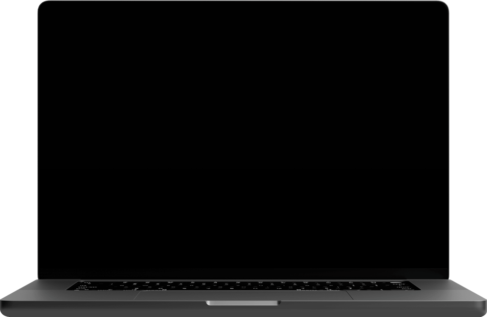 MacBook displaying Digital Electric screensaver clock